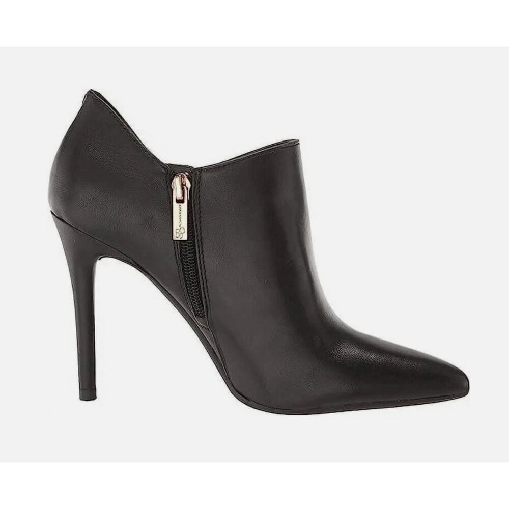 Jessica Simpson Black Pointed-Toe Leather Ankle Booties - Picture 16 of 16